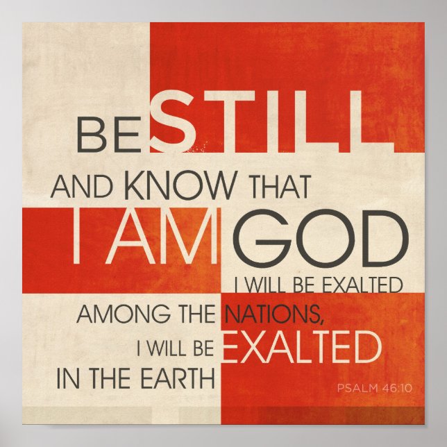 Póster Collage de guiones de salmo (Frente)