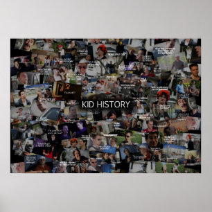 Póster Collage de historial de niños