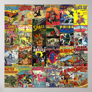 Póster Collage de historietas II