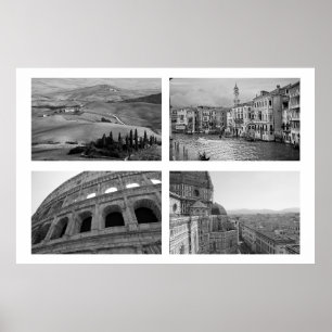 Póster Collage de Italia