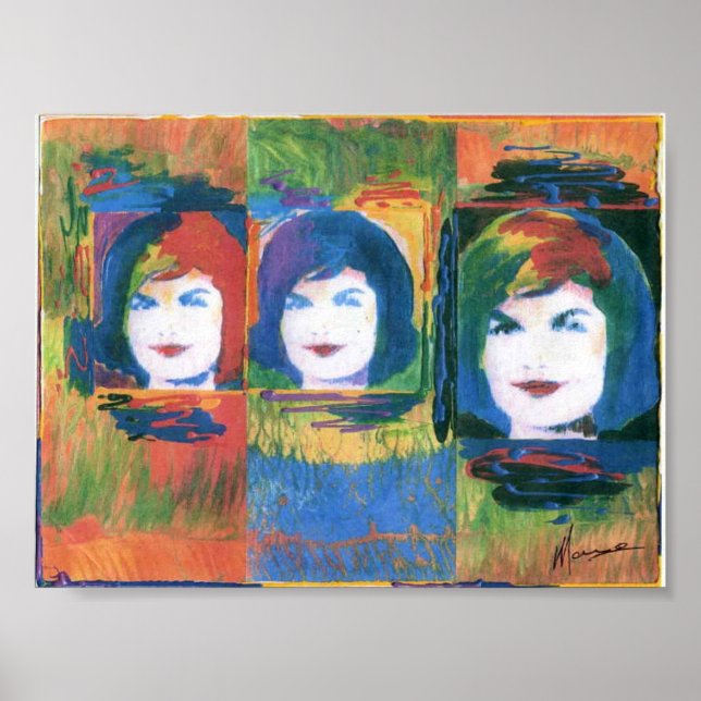 Póster Collage de Jackie Kennedy (Frente)