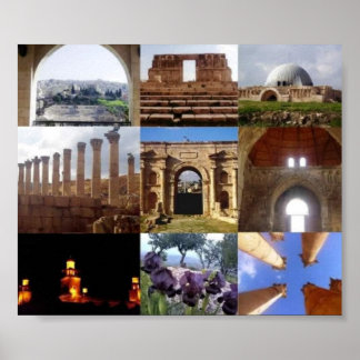 Póster Collage de Jordania