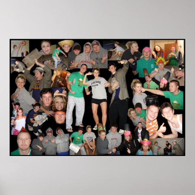 Póster Collage de Justin #2 (Frente)