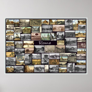 Póster Collage de la Antigua Roma