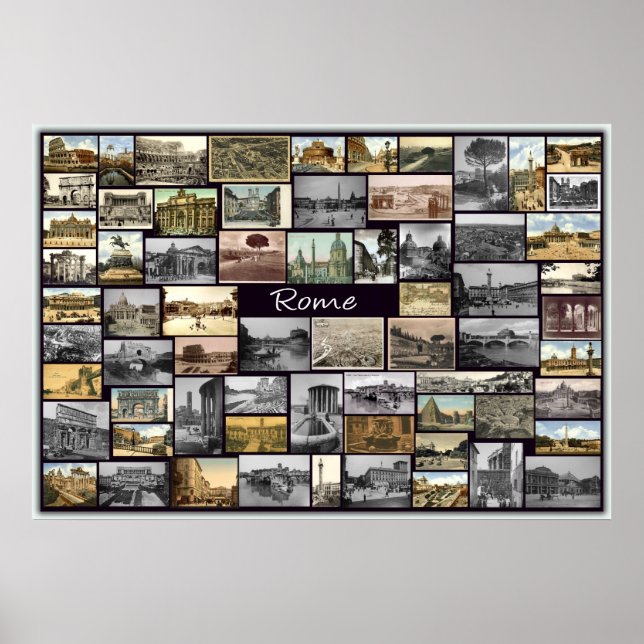 Póster Collage de la Antigua Roma (Frente)