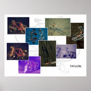 Póster Collage de la bicicleta