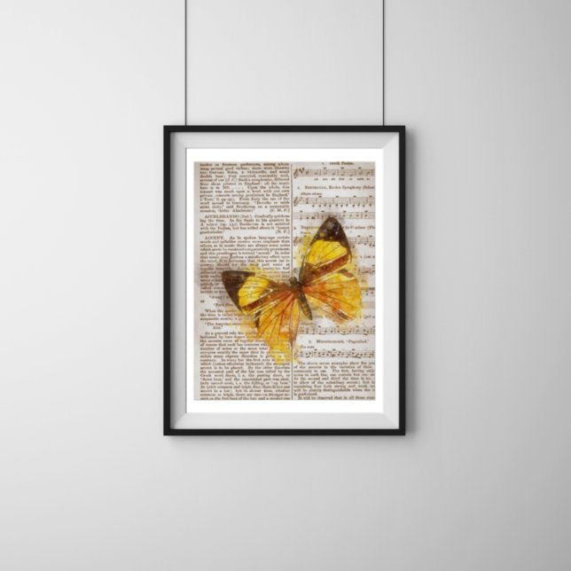 Póster Collage de la mariposa amarilla (Subido por el creador)