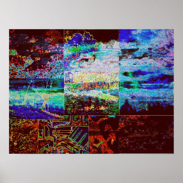 Póster Collage de la naturaleza (Frente)