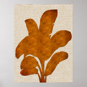Póster Collage de la planta bananera de cobre