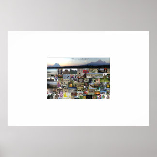 Póster Collage de la vida de Tanzania