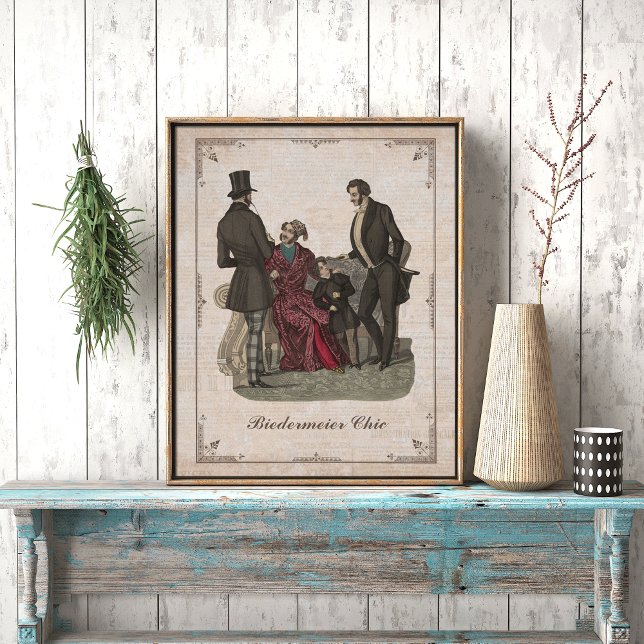 Póster Collage de moda vintage Biedermeier Caballeros (Subido por el creador)