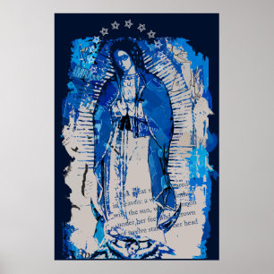 Póster Collage de Nuestra Señora de Guadalupe