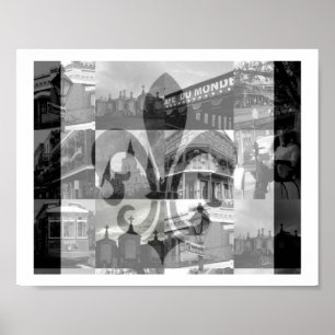 Póster Collage de Nueva Orleans [Imprimir]
