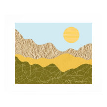 Collage de paisaje abstracto