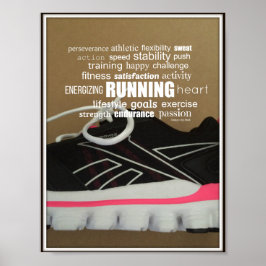 Póster Collage de palabras Born to Run