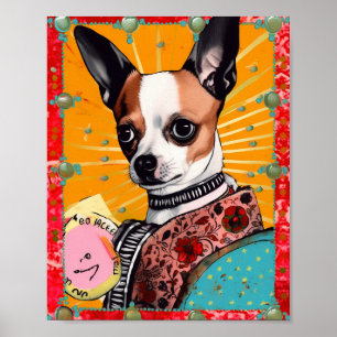 Póster Collage de perros de Chihuahua