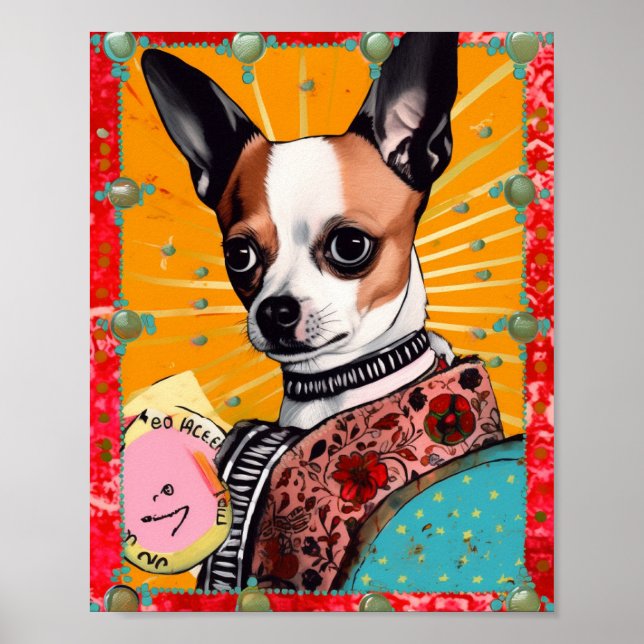Póster Collage de perros de Chihuahua (Frente)