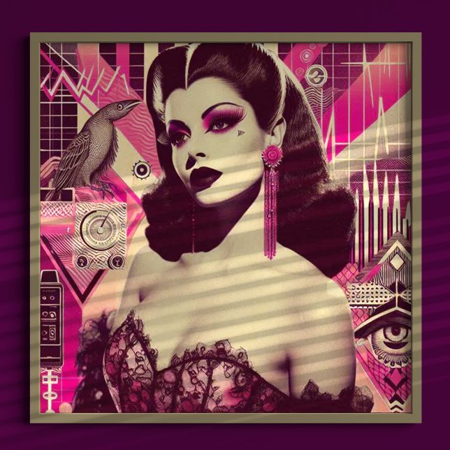 Póster Collage de Pin-up de onda inversa (Subido por el creador)