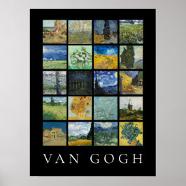Póster Collage de pintura Bella Artes Vincent Van Gogh