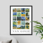 Póster Collage de pintura Bella Artes Vincent Van Gogh<br><div class="desc">Poster de Collage de pinturas de arte fino vintage de Vincent Van Gogh</div>
