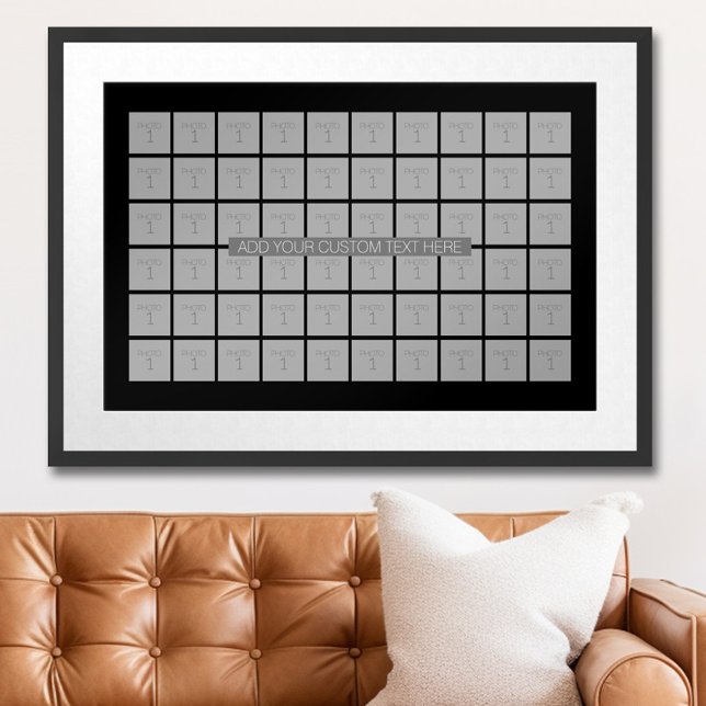 Póster Collage de plantillas de fotos de 60 - Puede edita (Personalized Photo Poster)