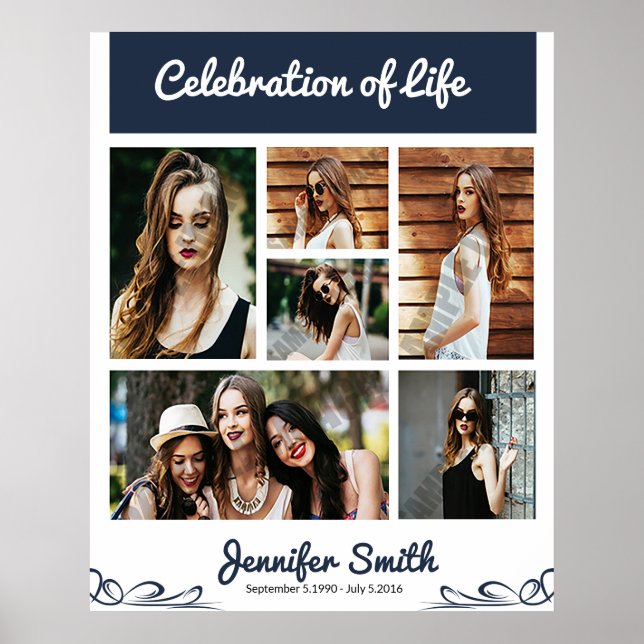 Póster Collage de Poster de bienvenida funeral (Frente)