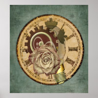 Collage de reloj de vintage