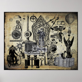 Póster Collage de Steampunk #3
