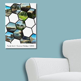 Póster Collage de vacaciones en familia de Personalizados
