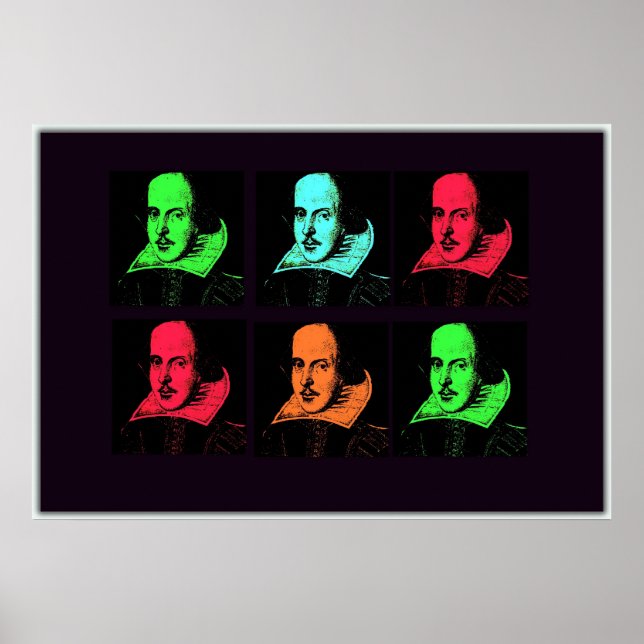 Póster Collage de William Shakespeare (Frente)
