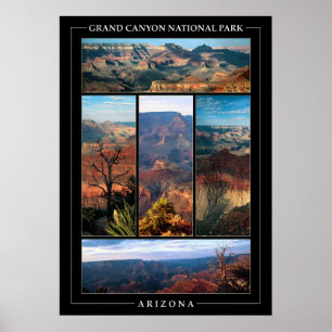 Póster Collage del Gran Cañón