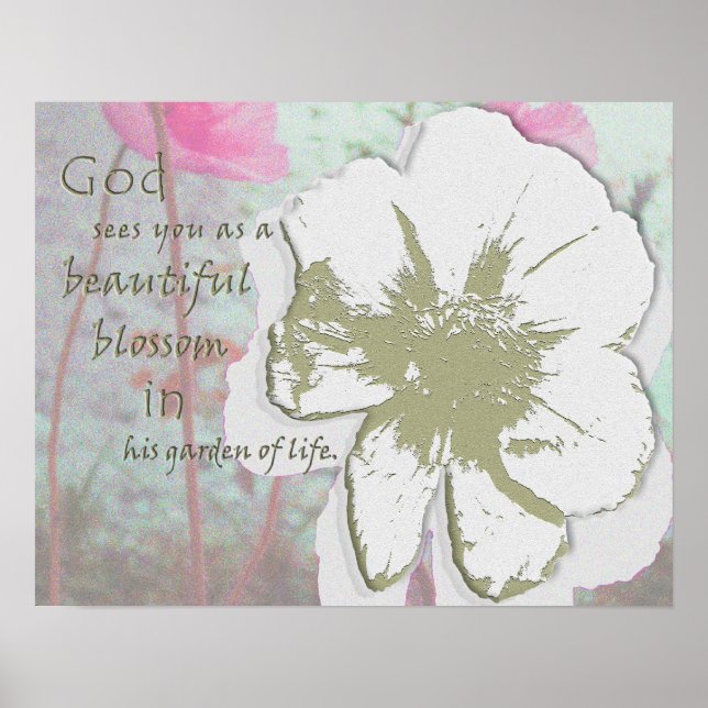 Póster Collage digital "Jardín de la Vida" (Frente)