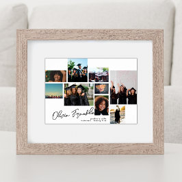 Póster Collage Editable Photo Grad 2023 School