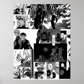 Póster Collage estético Kaneki Ken