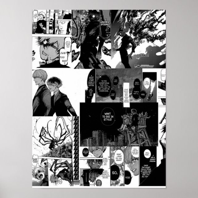 Póster Collage estético Kaneki Ken (Frente)