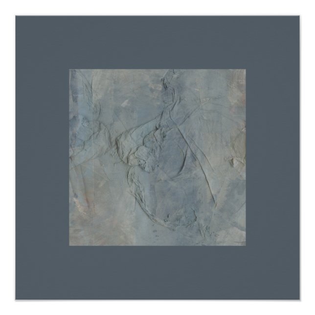 Póster Collage expresionista abstracto y neutral de base (Anverso)