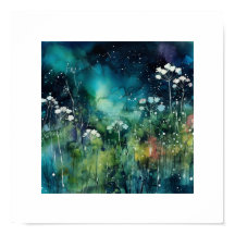 Collage floral de tinta de alcohol