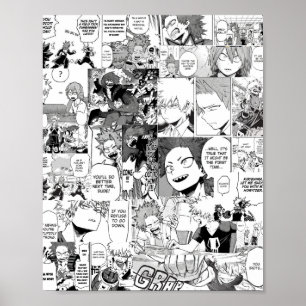 Póster Collage Manga de Kiribaku