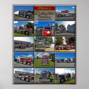 Póster Collage modelo de W.A. Spencer A