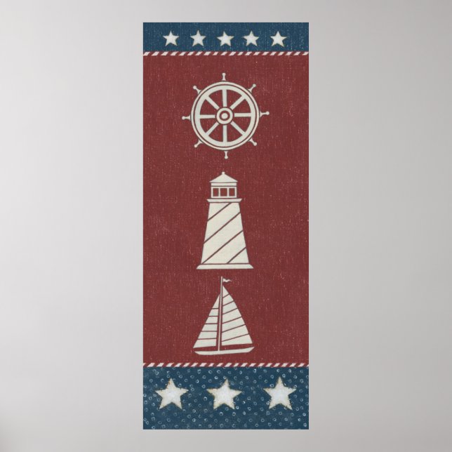 Póster Collage náutico 1 (Frente)