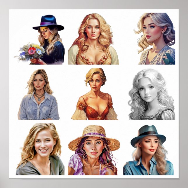 Póster Collage of beauty (Frente)