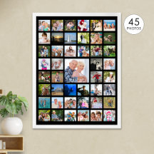 Collage Personalizado de 45 Fotos con Color Person