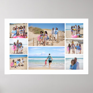 Póster Collage personalizado de 8 fotos