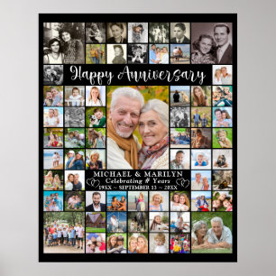 Póster Collage Personalizado de Fotos para Aniversario 64