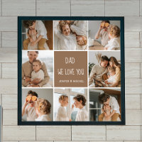 Collage Photo Dad We Love Happy Fathers Day