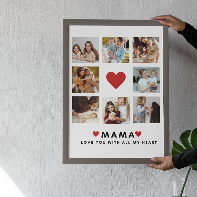 Póster Collage Photo Mom Te Ama Mejor Regalo De Madre (Subido por el creador)