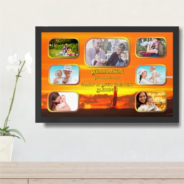Póster Collage Puesta del Sol Las Mejores Bendiciones de  (Subido por el creador)