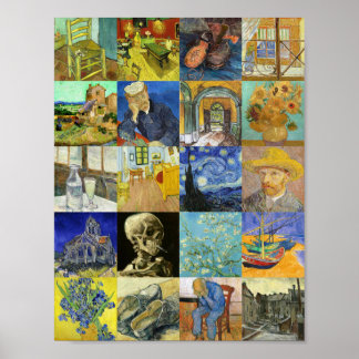 Póster Collage Van Gogh