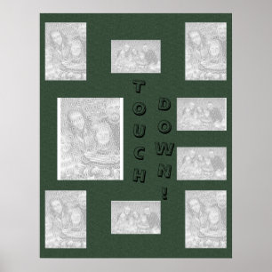 Póster Collage verde - Fútbol