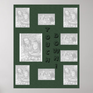 Póster Collage verde - Fútbol